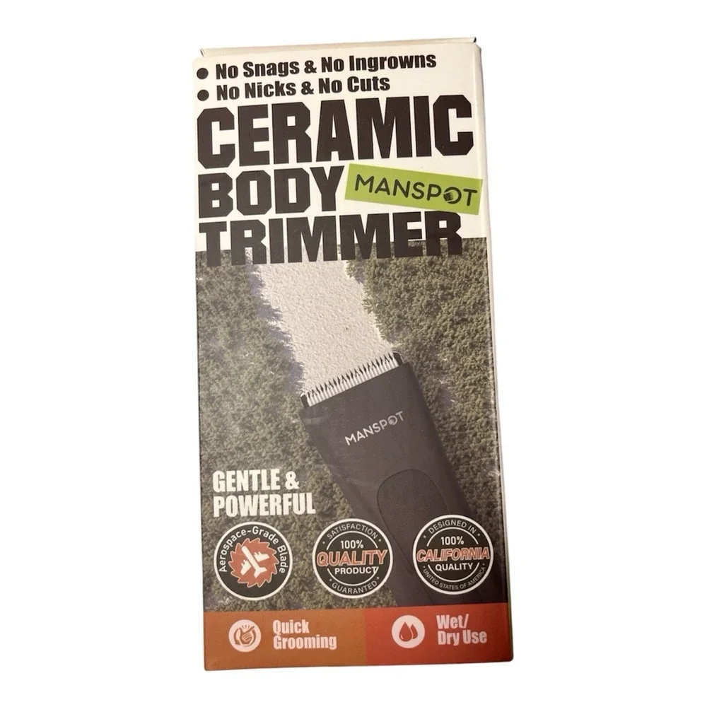 Ceramic Rechargeable body hair trimmer NIB Sealed 20 Days Of Use Fully Charged
